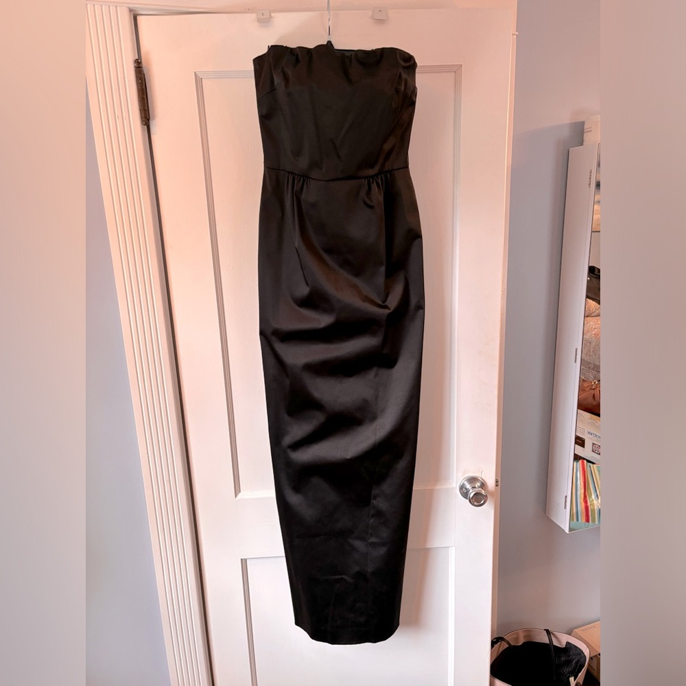 NWT Talbots full length strapless black dress size 4